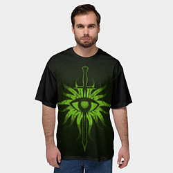 Футболка оверсайз мужская Dragon Age Inquisition logo, цвет: 3D-принт — фото 2