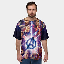 Футболка оверсайз мужская Танос и мстители, цвет: 3D-принт — фото 2