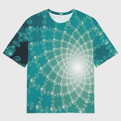 Футболка оверсайз мужская Фрактальная абстракция, цвет: 3D-принт