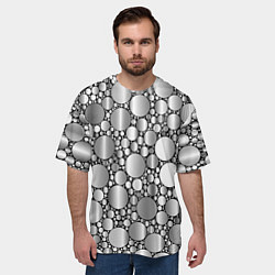 Футболка оверсайз мужская Зеркальная россыпь, цвет: 3D-принт — фото 2