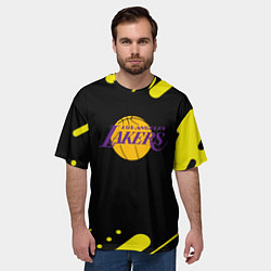 Футболка оверсайз мужская Lakers club, цвет: 3D-принт — фото 2