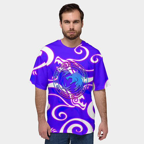 Мужская футболка оверсайз The Witcher dragon neno / 3D-принт – фото 3