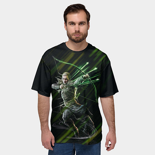 Мужская футболка оверсайз Леголас - Властелин колец / 3D-принт – фото 3