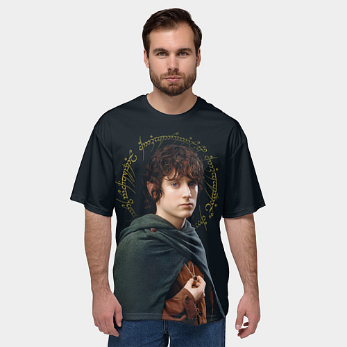 Мужская футболка оверсайз Фродо - Властелин колец / 3D-принт – фото 3