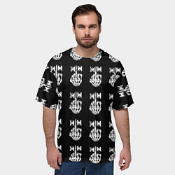 Футболка оверсайз мужская Marilyn Manson rock band, цвет: 3D-принт — фото 2