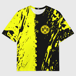 Футболка оверсайз мужская Borussia краски текстура, цвет: 3D-принт