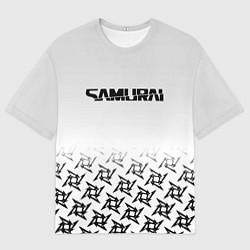 Футболка оверсайз мужская Samurai logo japan, цвет: 3D-принт