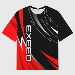 Футболка оверсайз мужская Exeed - red uniform, цвет: 3D-принт