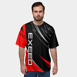 Футболка оверсайз мужская Exeed - red uniform, цвет: 3D-принт — фото 2
