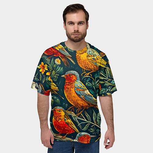 Мужская футболка оверсайз Кукушата / 3D-принт – фото 3