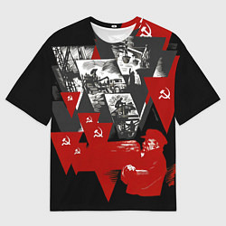 Футболка оверсайз мужская Советская экономика - Владимир Ленин, цвет: 3D-принт