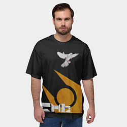 Футболка оверсайз мужская Город 17 - граффити, цвет: 3D-принт — фото 2