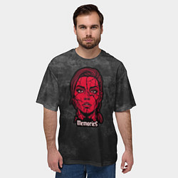 Футболка оверсайз мужская Memories - dark background, цвет: 3D-принт — фото 2