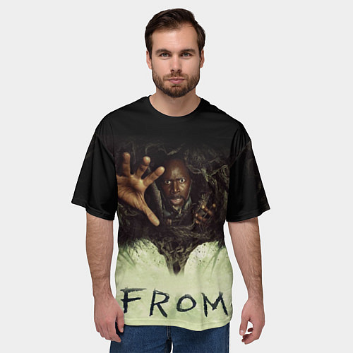 Мужская футболка оверсайз Извне сериал ужастик / 3D-принт – фото 3
