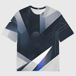 Футболка оверсайз мужская Абстракция город следующего века, цвет: 3D-принт