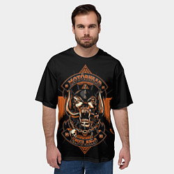 Футболка оверсайз мужская Motorhead england, цвет: 3D-принт — фото 2