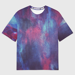 Футболка оверсайз мужская Тай-дай космос, цвет: 3D-принт