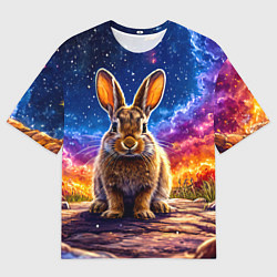 Футболка оверсайз мужская Зачик и космическое небо, цвет: 3D-принт