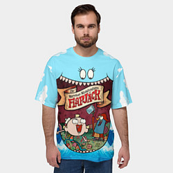 Футболка оверсайз мужская The marvelous misadventures of Flapjack, цвет: 3D-принт — фото 2