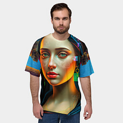 Футболка оверсайз мужская Цифровая классика, цвет: 3D-принт — фото 2