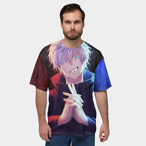 Мужская футболка оверсайз Аниме - магическая битва / 3D-принт – фото 3