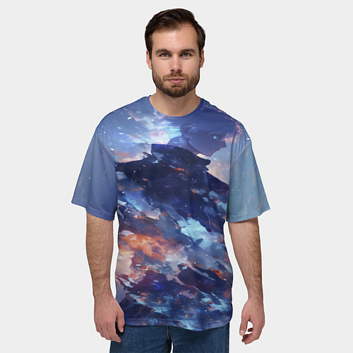 Мужская футболка оверсайз Аниме - магическая битва / 3D-принт – фото 3