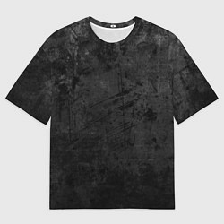 Футболка оверсайз мужская Абстракция - dark grunge break, цвет: 3D-принт