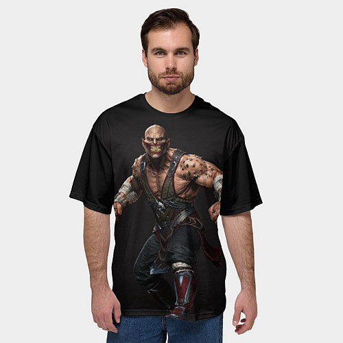 Мужская футболка оверсайз Mortal kombat - baraka / 3D-принт – фото 3