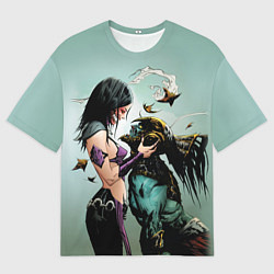 Футболка оверсайз мужская Mileena & Kotal Kahn - Mortal Kombat, цвет: 3D-принт