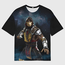 Футболка оверсайз мужская Mortal Kombat - Скорпион, цвет: 3D-принт