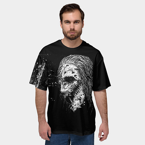 Мужская футболка оверсайз Слипкнот кори / 3D-принт – фото 3