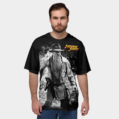 Мужская футболка оверсайз Indiana Jones / 3D-принт – фото 3