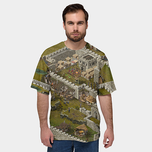 Мужская футболка оверсайз Stronghold Crusader Definitive Edition / 3D-принт – фото 3