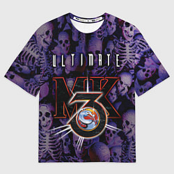 Футболка оверсайз мужская Ultimate mortal kombat logo, цвет: 3D-принт