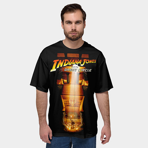 Мужская футболка оверсайз Indiana Jones and the Great Circle / 3D-принт – фото 3