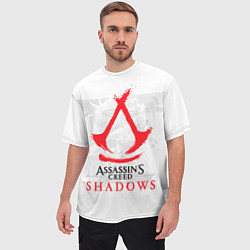 Футболка оверсайз мужская Assassins Creed Shadows - samurai, цвет: 3D-принт — фото 2