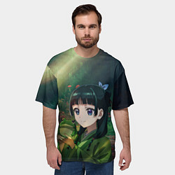 Футболка оверсайз мужская МаоМао и лягушка - Монолог Фармацевта, цвет: 3D-принт — фото 2