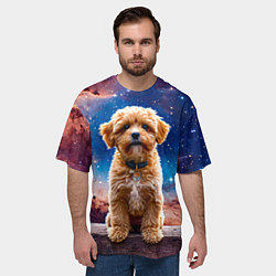 Футболка оверсайз мужская Мальтипу в космосе, цвет: 3D-принт — фото 2