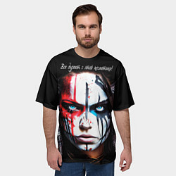 Футболка оверсайз мужская Все дуреют с этой косметики, цвет: 3D-принт — фото 2