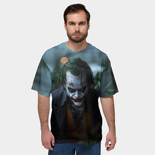 Мужская футболка оверсайз Джокер в траве / 3D-принт – фото 3