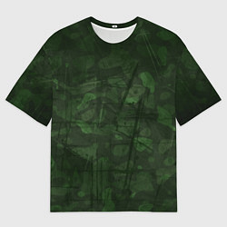 Футболка оверсайз мужская Абстракция - strange camouflage, цвет: 3D-принт