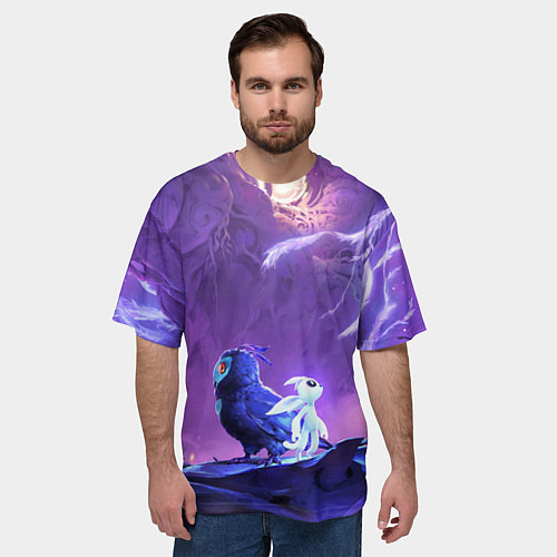 Мужская футболка оверсайз Ori and the Will of the Wisps / 3D-принт – фото 3