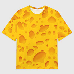 Мужская футболка оверсайз Сыр