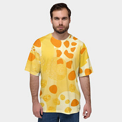 Футболка оверсайз мужская Солнечные пятна жирафа, цвет: 3D-принт — фото 2
