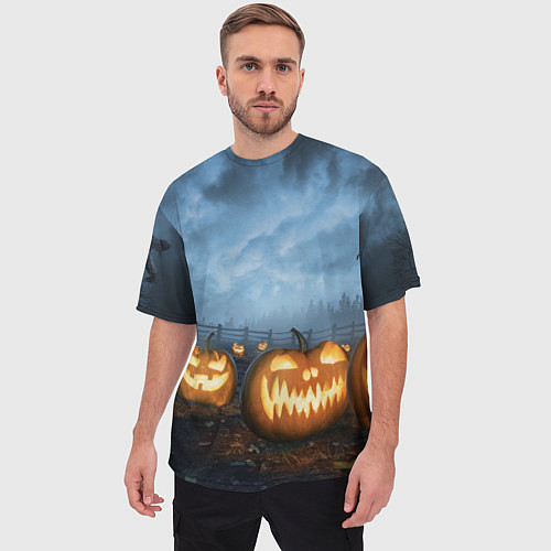 Мужская футболка оверсайз Костюмы для halloween / 3D-принт – фото 3