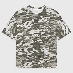 Мужская футболка оверсайз Фактурный камуфляж
