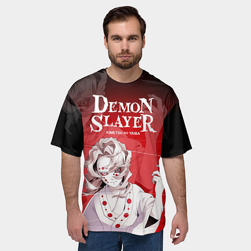 Мужская футболка оверсайз Гора Натагумо - демон паук / 3D-принт – фото 3
