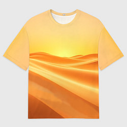 Мужская футболка оверсайз Золотые пески