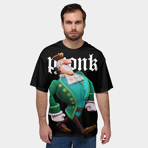 Мужская футболка оверсайз Treasure island - Livsey phonk / 3D-принт – фото 3