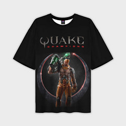 Футболка оверсайз мужская Quake champions - Visor, цвет: 3D-принт
